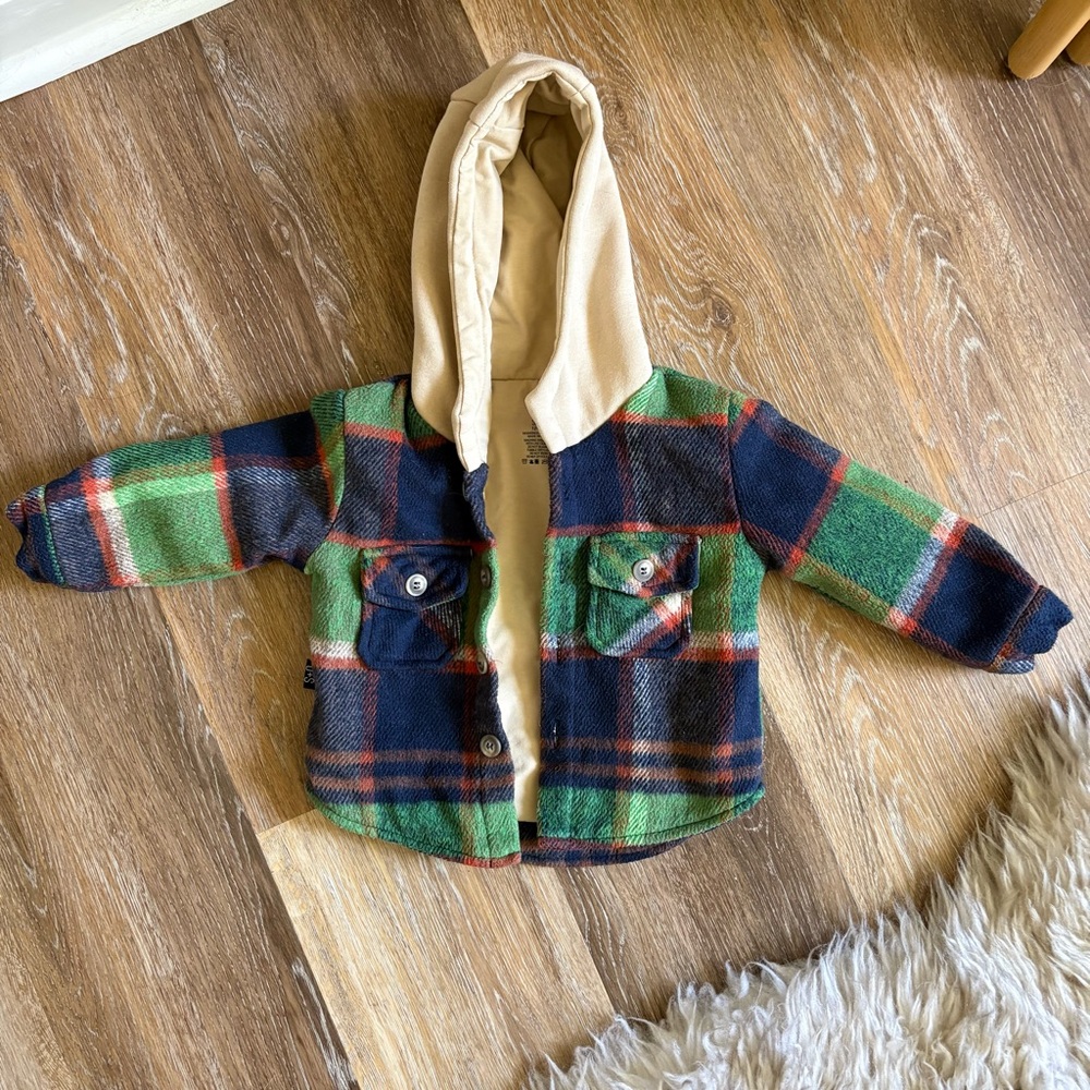 Plaid Hooded Jacket
